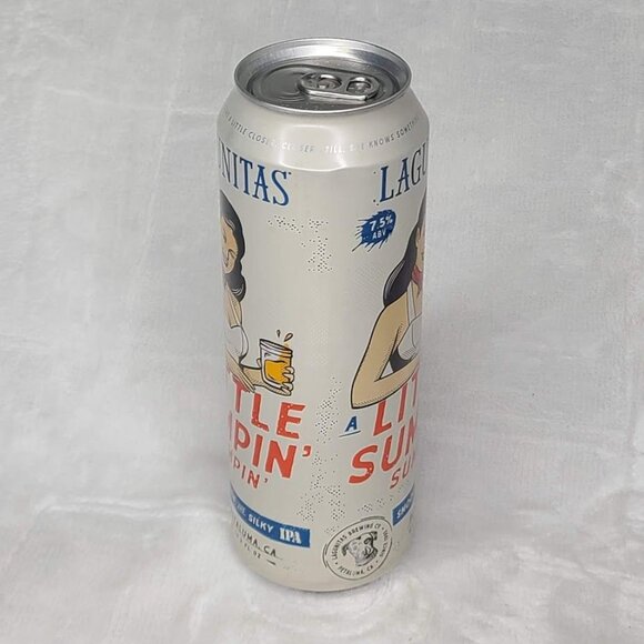Lagunitas Little Sumpin IPA Empty Beer Can Bottom Opened Tall Boy Petaluma CA - Picture 5 of 8